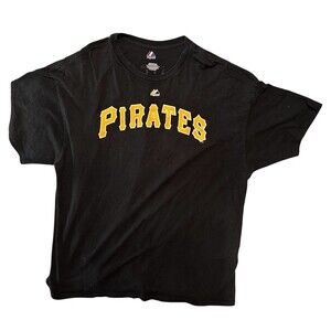 Andrew McCutchen Pittsburgh Pirates Majestic Shirt Size 2XL Black MLB